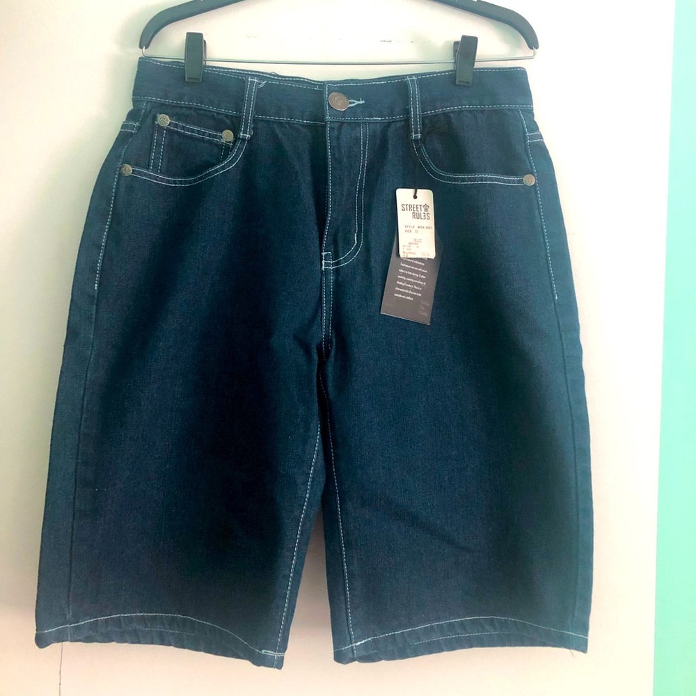 Mens denim shorts